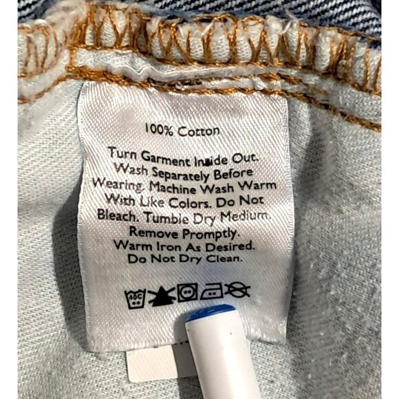 Eddie Bauer Mens Blue Denim Jeans Size 42x30 Authentic Fit Made In Mexico - Picture 12 of 13